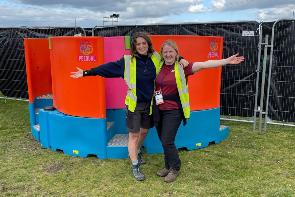 Urine from female London Marathon runners will be collected from women-only Peequal urinals