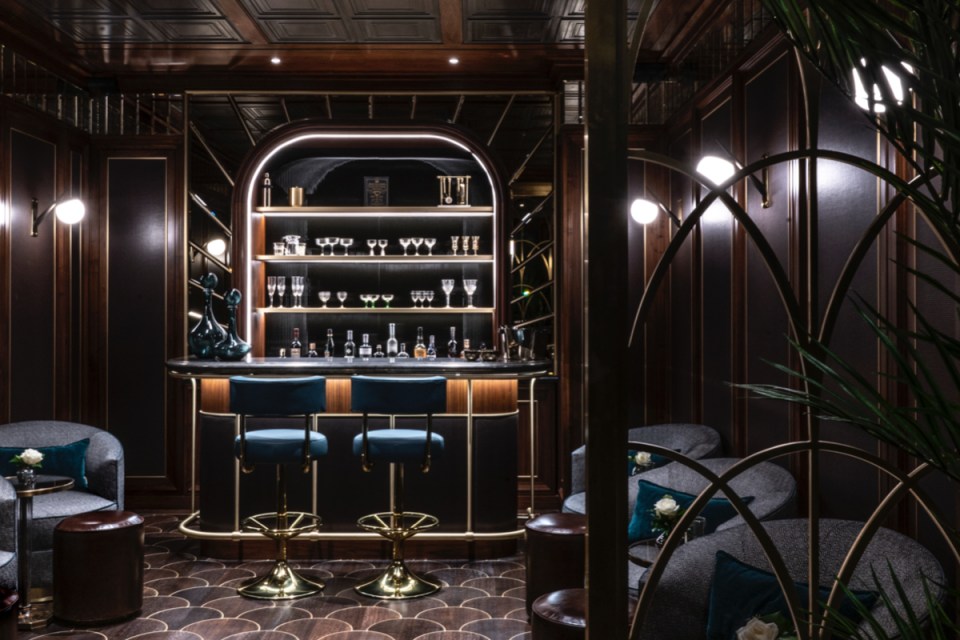 The speakeasy-style bar at Auriens