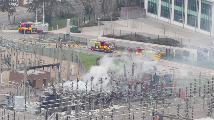 A fire at an electrical substation at Heathrow grounded all flights