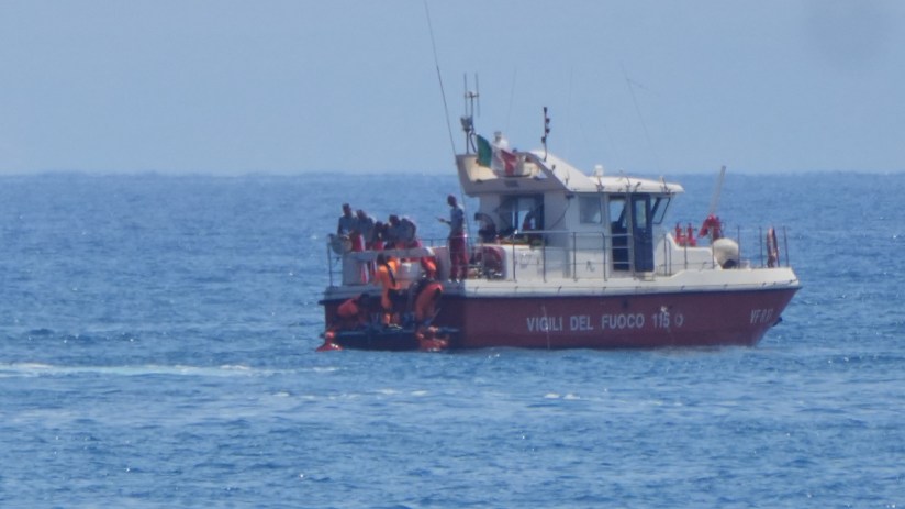 Members of the initial rescue operation pictured. Photo credit: Jonathan Brady/PA Media.