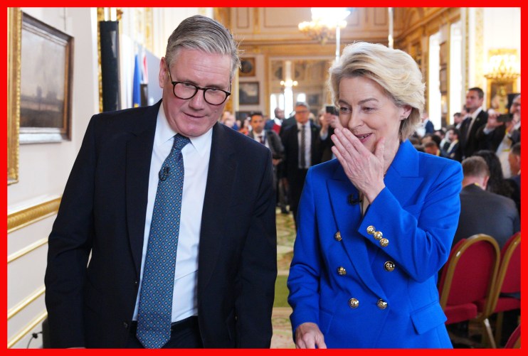 Keir Starmer and Ursula von der Leyen
