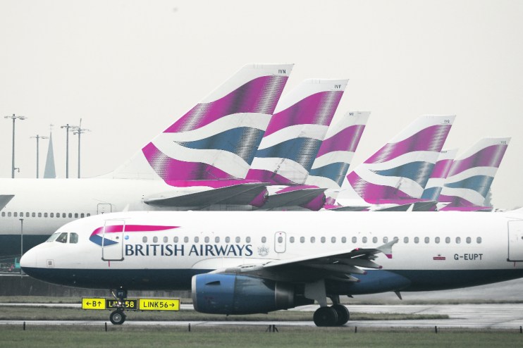 A British Airways plane taxis from Heathrow's Terminal 5