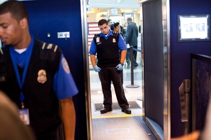 Napolitano Inspects New Advanced Imaging Technology Scanners At JFK Airport