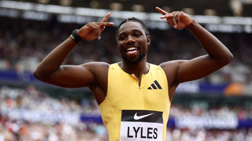 Paris 2024 gold medallist Noah Lyles will compete in the 100m at the London Athletics Meet in July.