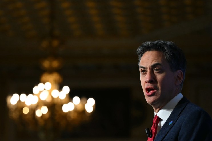 Energy Secretary Ed Miliband's
