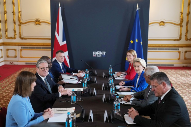 Prime Minister Keir Starmer Hosts UK-EU Summit In London.