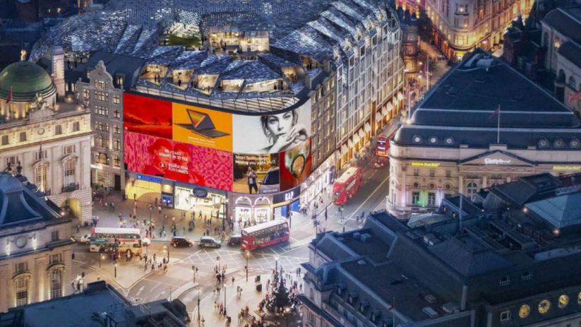 Landsec owns the building behind the the iconic Piccadilly Lights Screen in London