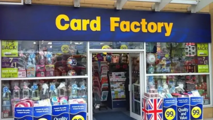 Card Factory is headquartered in Yorkshire.