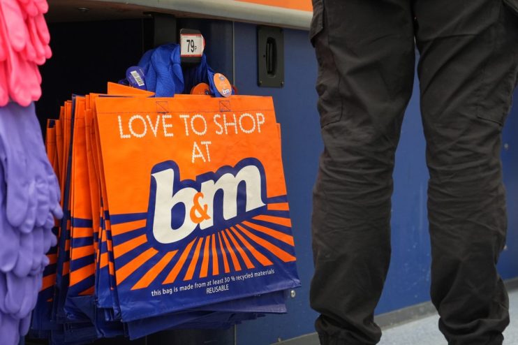B&M is a value retailer. Photo Credit: Joe Giddens/PA Wire