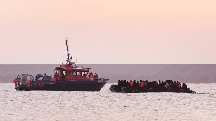 The latest Home Office figures show that 1,194 migrants arrived in 18 boats, bringing the provisional annual total so far to 14,811. Gareth Fuller/PA Wire