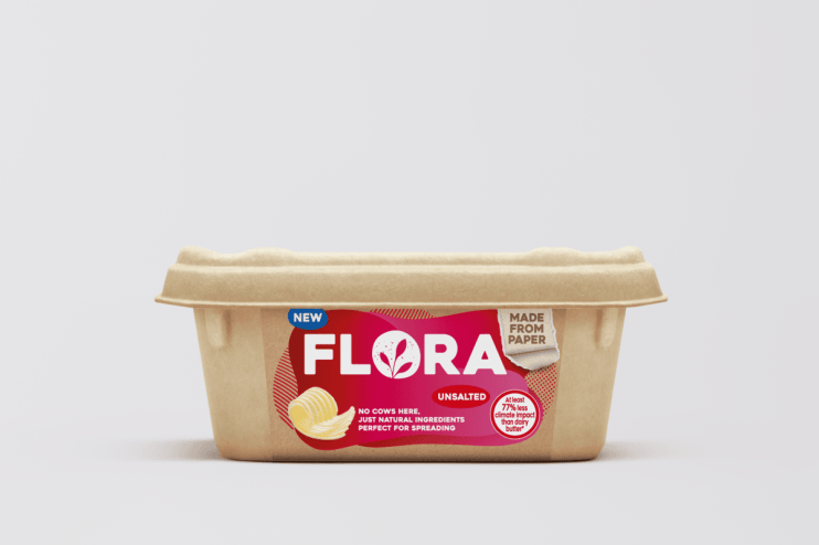 The maker of Flora has issued its first dividend since being taken over by KKR.