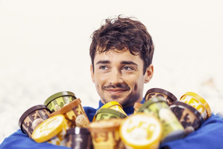 Ferrari Formula 1 driver is aiming to overtake new competitors as he enters the UK ice cream market with his brand LEC.