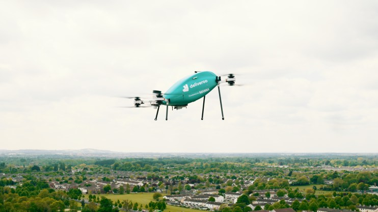 The first test flights will be carried out in Blanchardstown, Dublin. Photo credit: Deliveroo