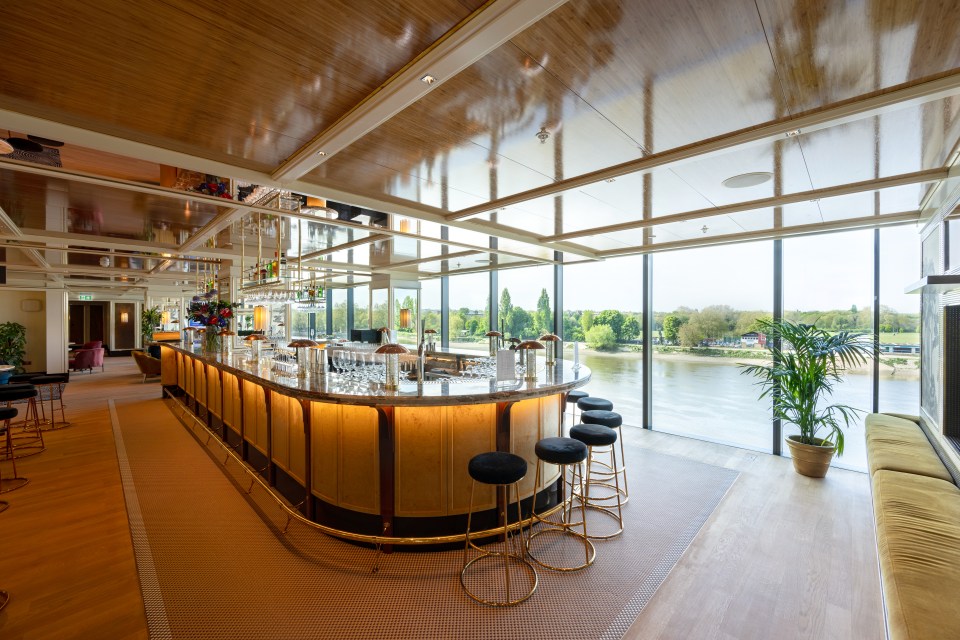 An open Sky Deck bar