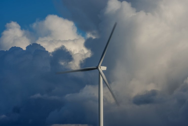 The Wigan site of Nippon Electric Glass made fibreglass that is used to reinforce plastic for composites found in wind turbine blades and electric cars. (Photo by Christopher Furlong/Getty Images)