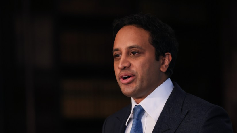 Zia Yusuf, chairman of Reform UK, during a news conference in London, UK, on Tuesday, May 27, 2025.