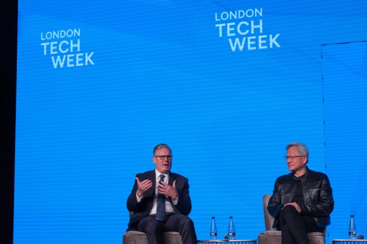 London Tech Week conference attendees discussing UK tech sector challenges and structural issues in a conference setting