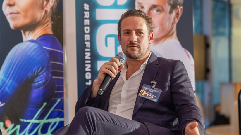 Sam Renouf traded triathlon for business but now run the PTO, whihc is helping to further professionalise the sport