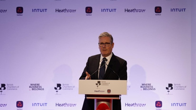 Keir Starmer address the annual British Chambers of Commerce conference in London (Image courtesy of BCC)