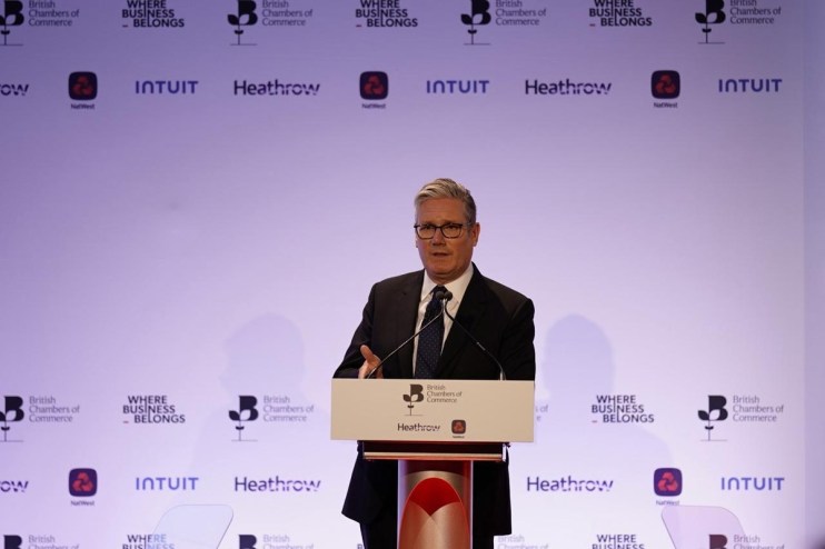 Keir Starmer address the annual British Chambers of Commerce conference in London (Image courtesy of BCC)