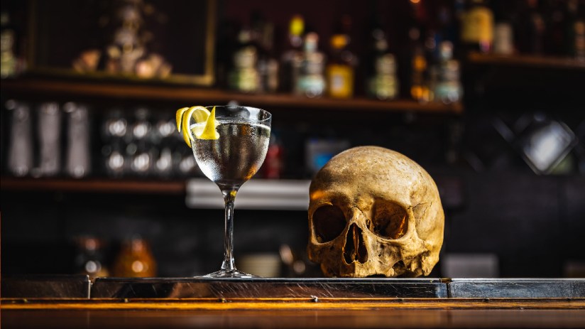 An Absintini at The Absinthe Parlour, a spin on the martini made using absinthe