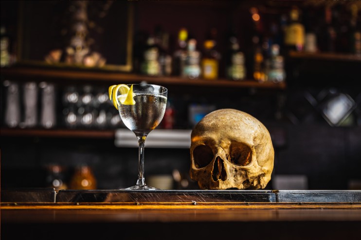 An Absintini at The Absinthe Parlour, a spin on the martini made using absinthe