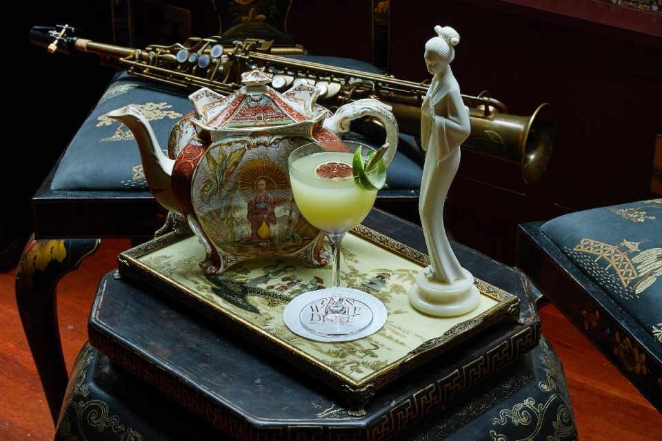 An absinthe cocktail at the Thin White Duke in Soho