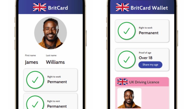 BritCard: the proposed UK digital idea (Image: Labour Together)