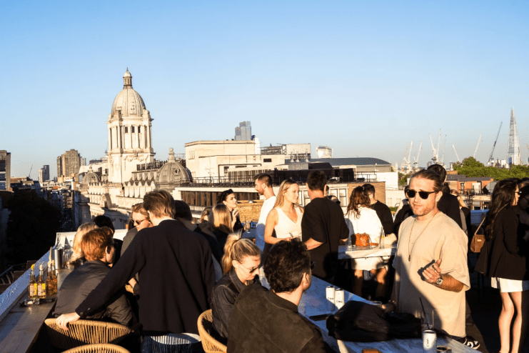 A new London rooftop bar has opened above Holborn station