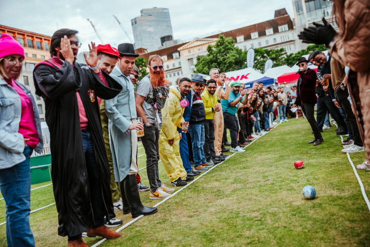The Bowls Club takes place every Wednesday and Thursday in Finsbury Square