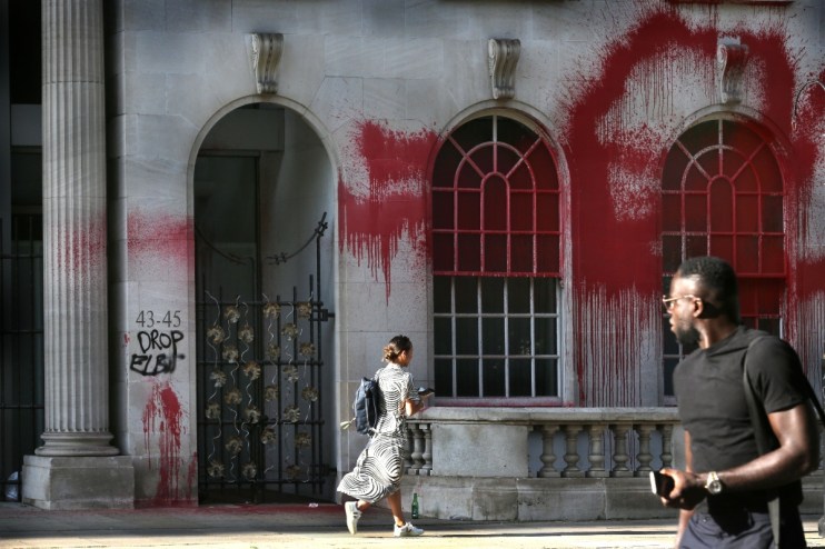 Invesco's Portman Square office was hit with a vandalism. (Image: Martin Pope/Getty Images)