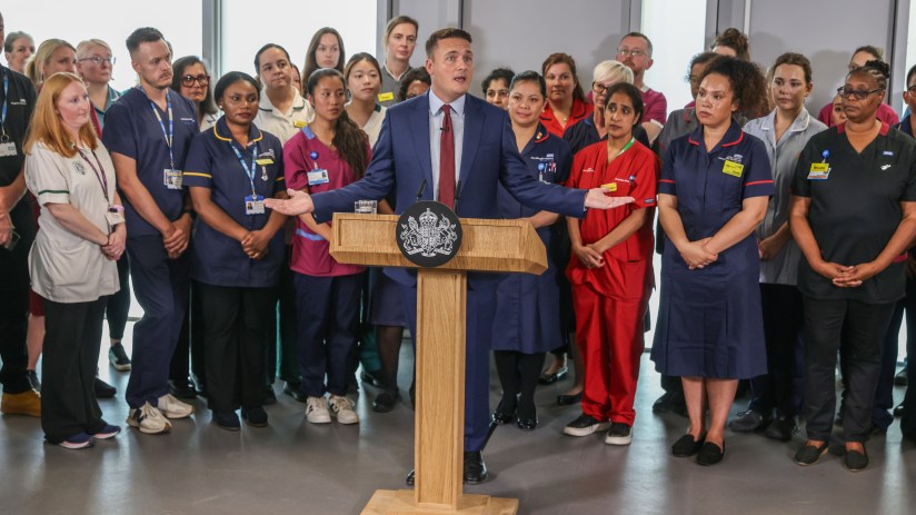 Wes Streeting unveiled Labour's 10-year NHS plan on Thursday. Jack Hill/The Times/PA Wire