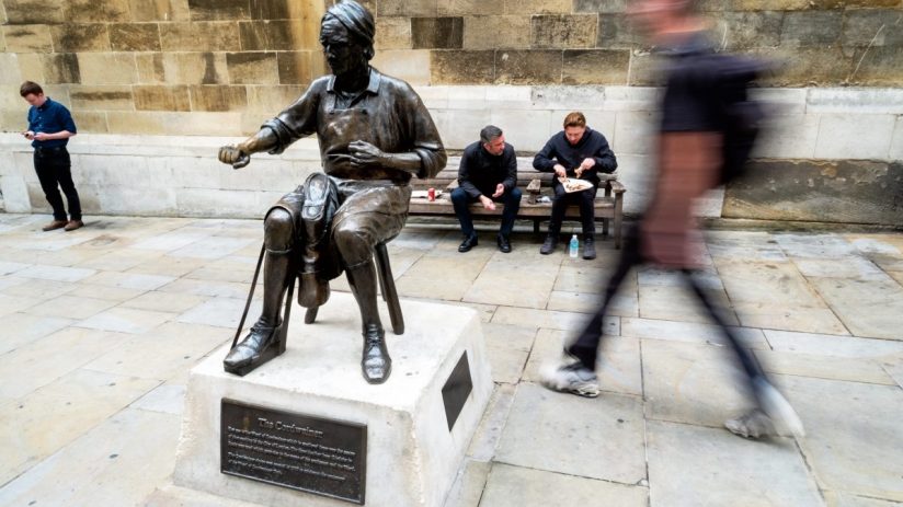 The Cordwainer statue, situated on Watling Street in Canada (Credit: Andy Blackmore)