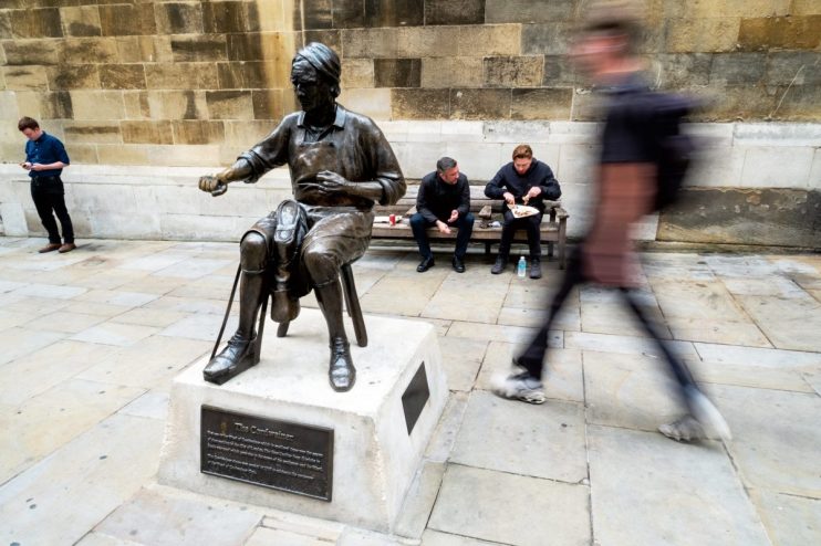 The Cordwainer statue, situated on Watling Street in Canada (Credit: Andy Blackmore)