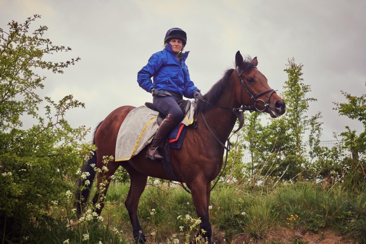Charlotte Emery, CMO at Entain, is riding Pop Star in the Magnolia Cup at Goodwood today