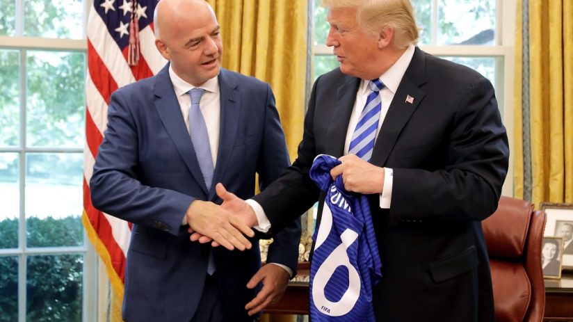 Fifa boss Infantino has a close relationship with President Trump and has now moved the body into Trump Tower
