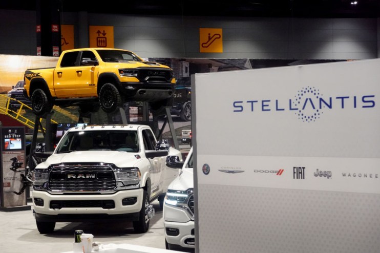 Stellantis warned of its ht from tariffs alongside its full-year results (Photo by Scott Olson/Getty Images)