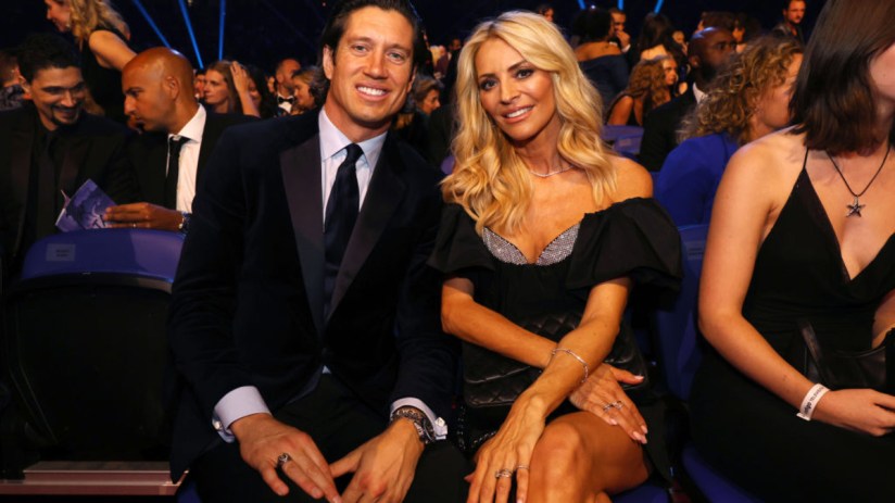 Vernon Kay and Tess Daly are investors in CBD brand Goodrays. (Photo by Lia Toby/Getty Images for the NTAs)