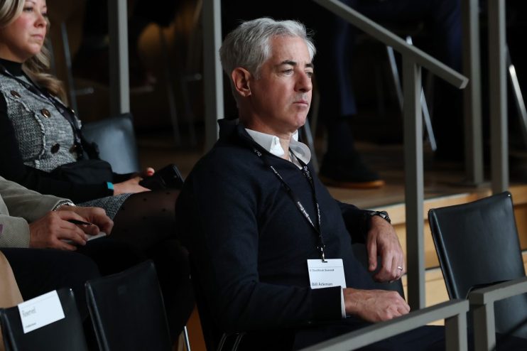 Billionaire hedge fund investor Bill Ackman was beaten in straight sets after he made his ATP Tour debut.