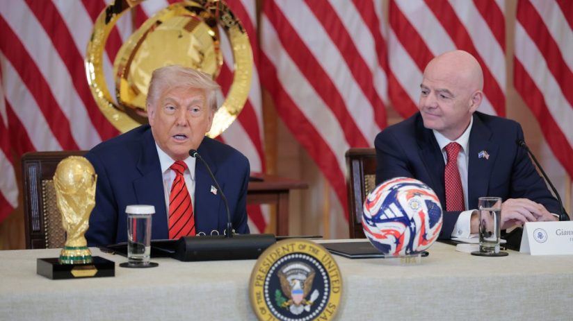 US president Trump and Fifa boss Infantino enjoy a close relationship