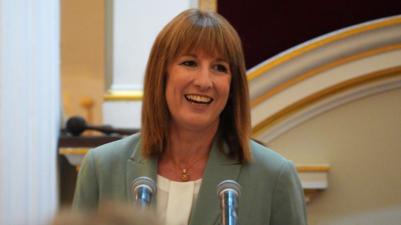 Chancellor of the Exchequer, Rachel Reeves gives a speech at the Mansion House Financial Services dinner at the Mansion House on July 15, 2025 in London, England. (Photo by Carl Court/Getty Images)