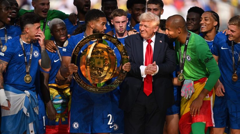President Donald Trump has suggested Chelsea will not receive the original Club World Cup trophy after winning the tournament in New Jersey on Sunday.