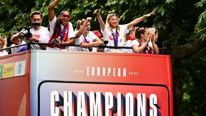 Limited edition Lionesses shirts have almost sold out as fans rush to celebrate their Women's Euros win