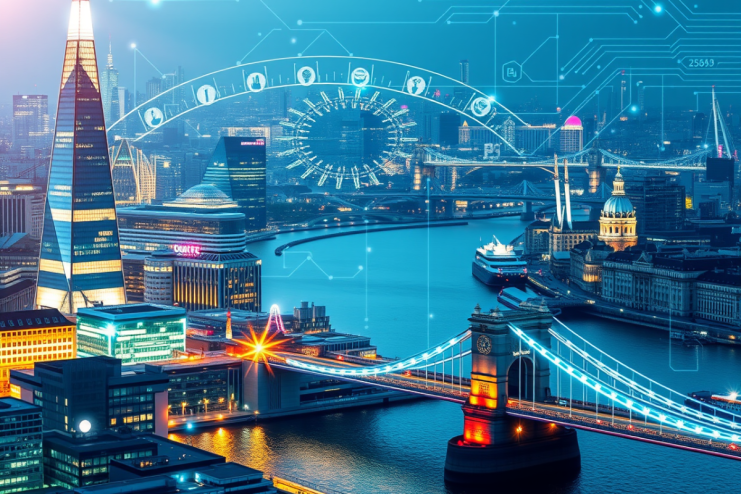 London has come out top on a list of global AI hubs (Image generated with AI)