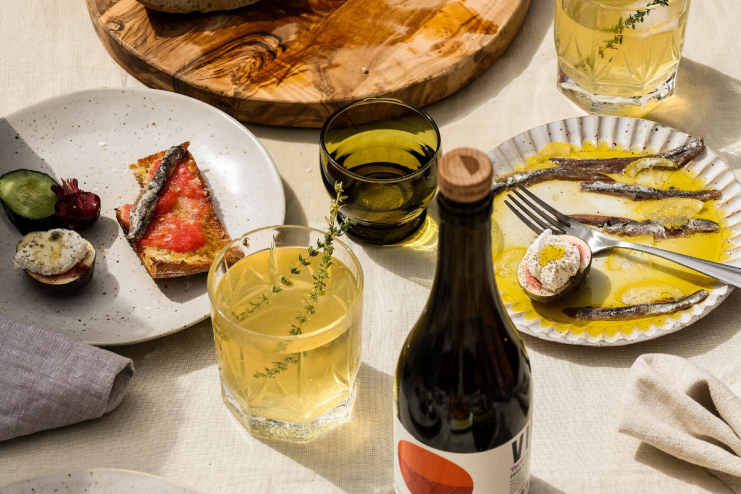 Focaccia and anchovy plates and olive oil cocktails were served at the opening of London's first olive oil bar this week