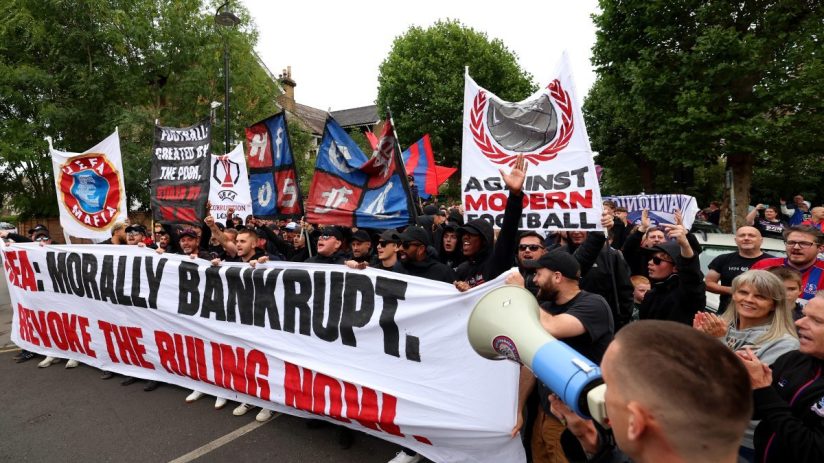 Crystal Palace take their protest against Uefa's decision to Cas this week