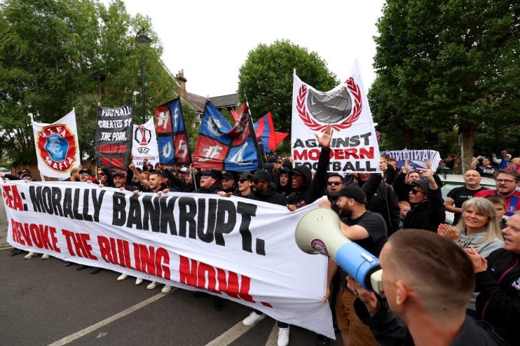 Crystal Palace take their protest against Uefa's decision to Cas this week