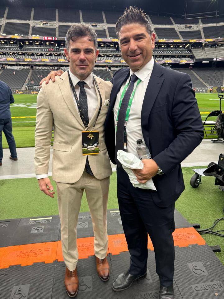 Fitzpatrick with John Vellis, General Manager – US Expansion at NRL
