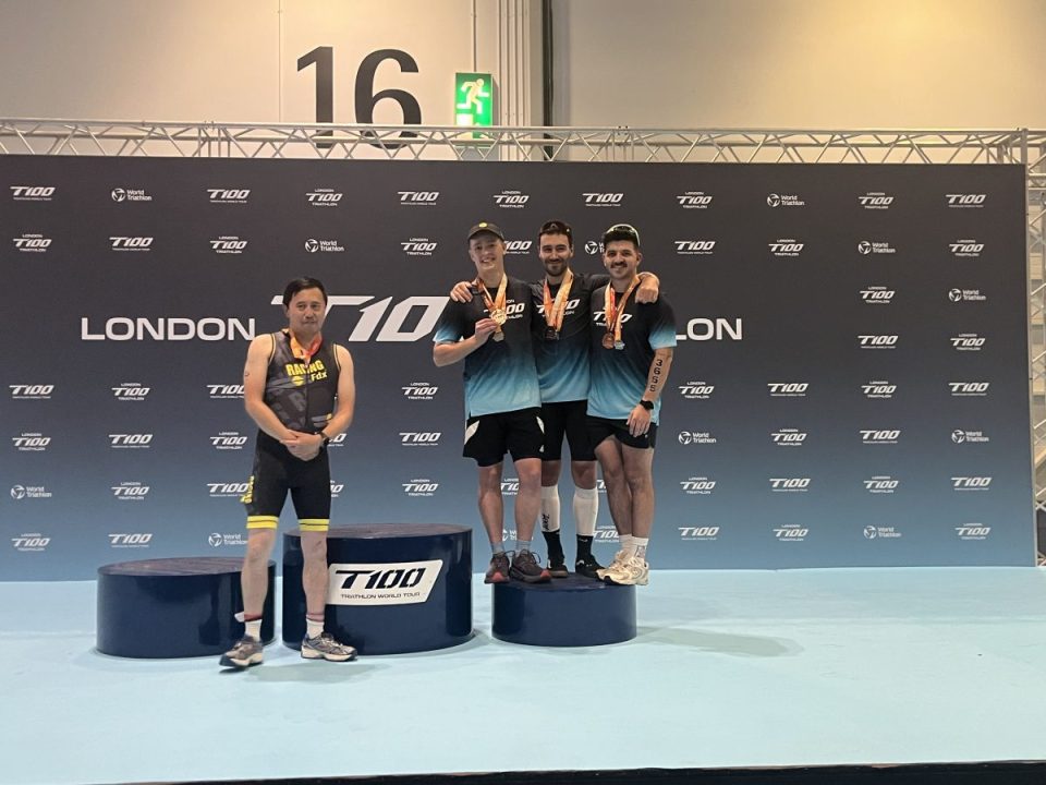 Third placed Keir Strava at the Morning Wire Triathlon Team Challenge