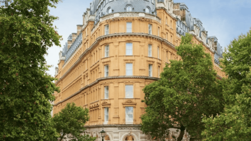 Revenue at the five-star Corinthia London hotel spiked during 2024.